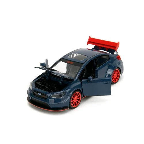 Jujutsu Kaisen 2016 Subaru WRX STI 1:24 Scale Die-Cast Metal Vehicle with Yuji Itadori Figure
