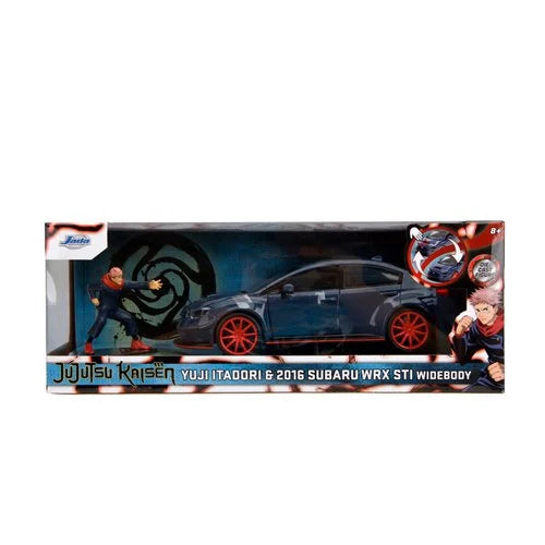 Jujutsu Kaisen 2016 Subaru WRX STI 1:24 Scale Die-Cast Metal Vehicle with Yuji Itadori Figure